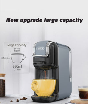 HiBREW 5-in-1 Koffiezetapparaat: Warm/Koud, Nespresso, Dolce Gusto, ESE Pod & Gemalen Koffie