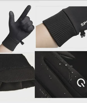Waterdichte Thermische Fiets Handschoenen met Touchscreen Functionaliteit