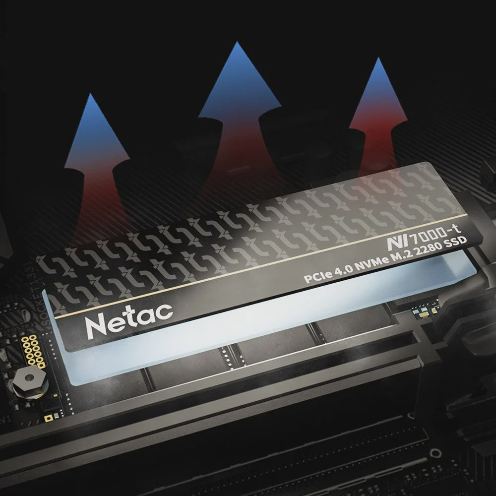Netac NV7000-t NVMe SSD 2TB PCIe 4.0 M.2 2280 - 7400MB/s Leessnelheid