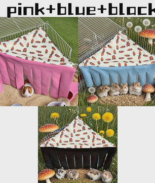 Wasbare Kleine Huisdiertent - Comfortabele Hangmat met Wortelpatroon voor Hamsters, Konijnen, Cavia's en Meer