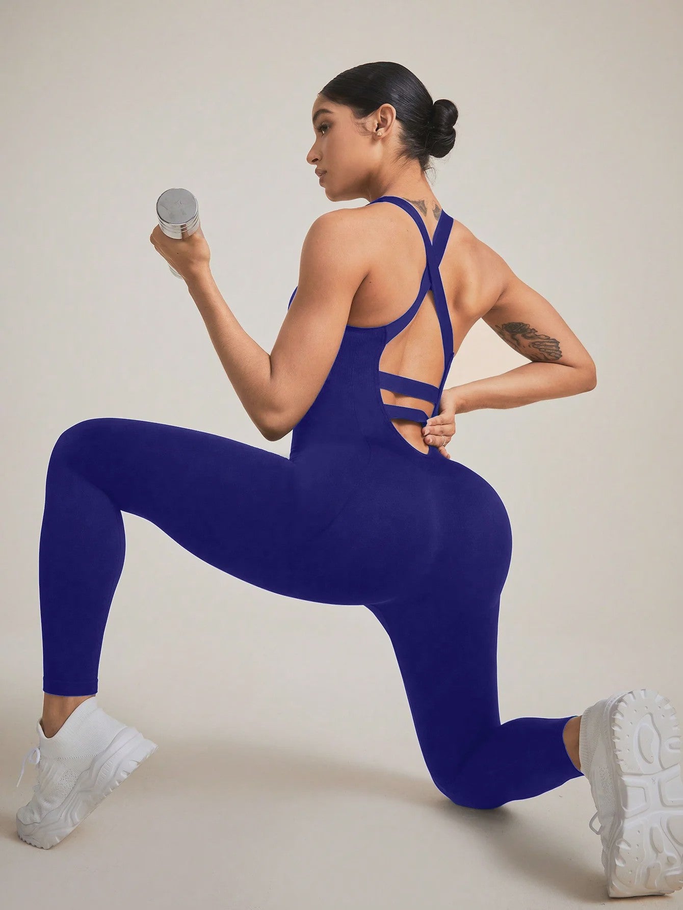 Naadloze Shapewear Bodysuit Dames met Buikcontrole en Criss-Cross Bandjes