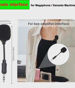 Flexibele Mini Microfoon met 3.5mm Jack voor Telefoon, PC & Laptop