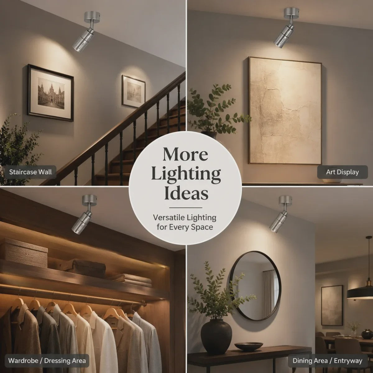 Verstelbare Zoom LED Spot 9W - COB Track Light met Instelbare Bundelhoek (3°-60°) voor Huis, Galerie, Winkel