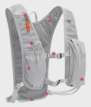 Lichtgewicht Hardloop Vest met Waterzak & Telefoonvak - Trailrunning, Hiking & Outdoor