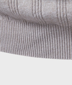 Herentrui Polo Longsleeve Gebreid Faux Cashmere - Casual & Zakelijk