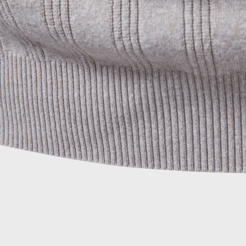Herentrui Polo Longsleeve Gebreid Faux Cashmere - Casual & Zakelijk