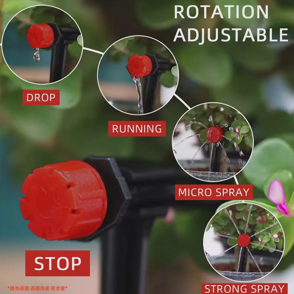 Automatisch Tuin Bewateringssysteem met LCD Timer & Instelbare Sproeiers (30-5m)