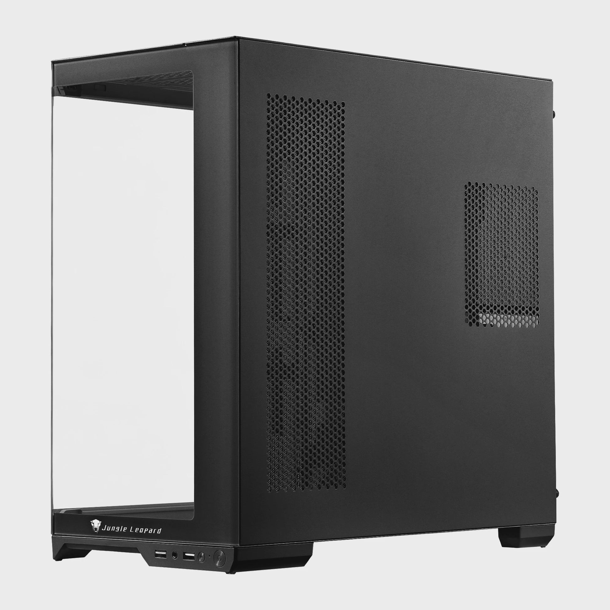 ATX Mid Tower PC Gaming Case met Glazen Panel en Hoge Airflow