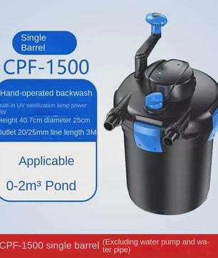 SUNSUN CPA Visvijver Filter Systeem met UV-lamp - Krachtige Watercirculatie voor Koi Vijvers