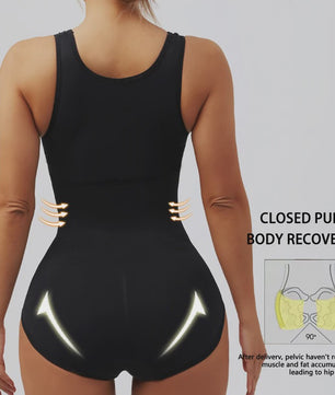 Body Shaper Bodysuit met Rits & Band voor Buikcontrole - Taille Trainer