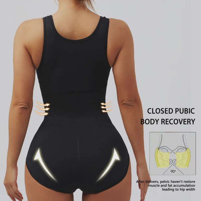 Body Shaper Bodysuit met Rits & Band voor Buikcontrole - Taille Trainer