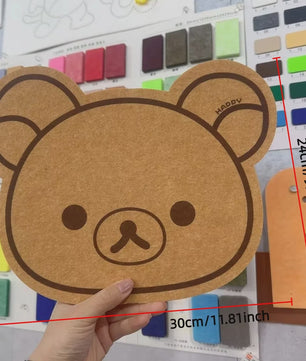 Felt Bord Beer - Decoratief Wandpaneel voor Kinderkamer