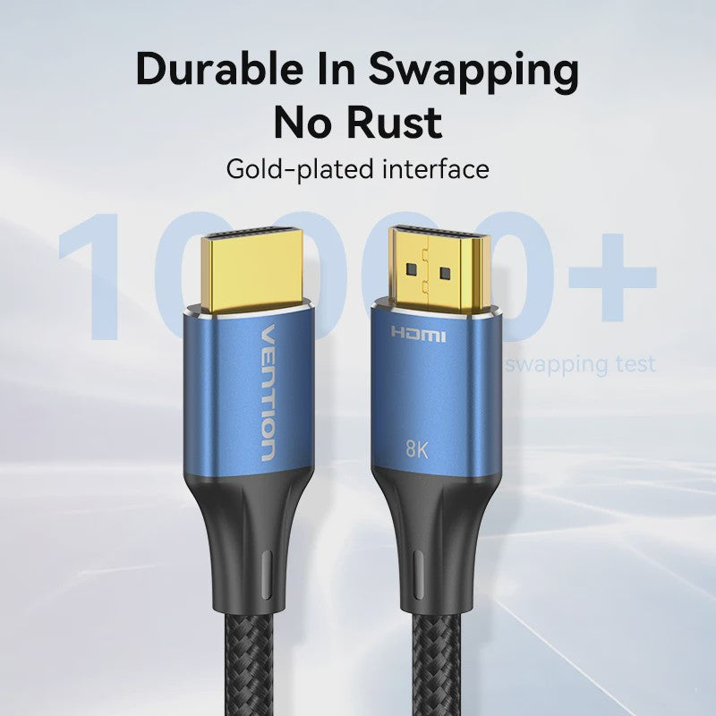 Vention HDMI 2.1 Kabel 8K 60Hz 4K 120Hz 48Gbps voor PS5, Dolby Vision, HDR, eARC