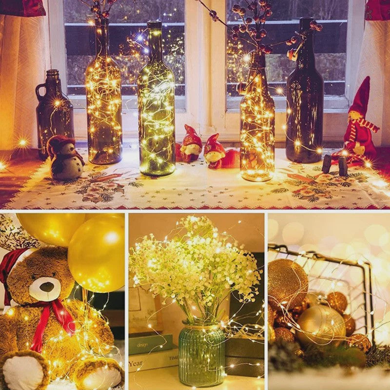 Waterdichte Batterij Sfeerverlichting met Afstandsbediening - 8 Modi voor Kerst, Feest & Decoratie