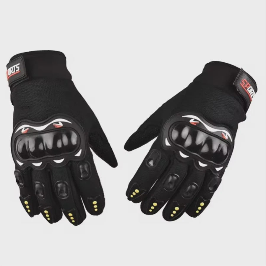 Motorhandschoenen Volledig Vingerbeschermend Ademend voor Motorrijden, Fietsen & Outdoor Sport