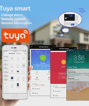 KERUI WIFI GSM Alarm Systeem met Tuya Smart App - Slimme Beveiliging voor Thuis