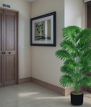 Grote Kunstpalm Boom 110cm - Realistische Tropische Kunstplant voor Binnen & Buiten