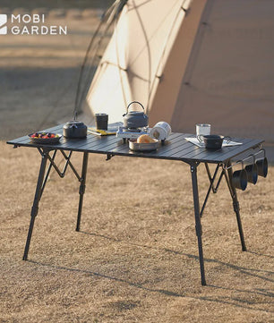 Mobi Garden X-Type Aluminium Campingtafel - Lichtgewicht, Opvouwbaar & Verstelbaar