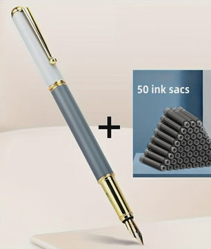 Giorgio Morandi Vulpen Set: Luxe Kantoor & Schrijfwaren met 50 Inktpatronen, 0.5mm Punt