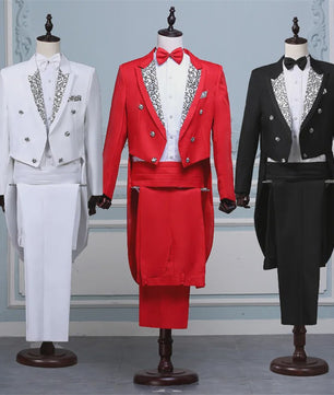 Klassieke Heren Rokkenjas - Stijlvolle Magician & Singer Outfit