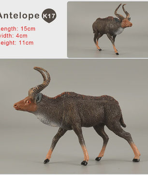 Realistische Dierenfiguren Set: Leeuw, Tijger, Zebra, Antilope & Meer