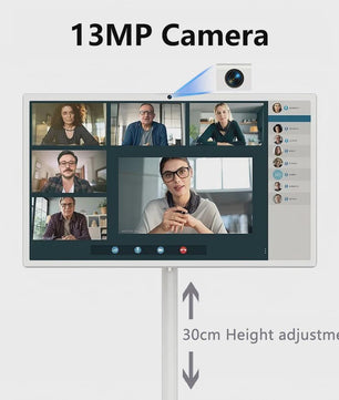 32-Inch Draagbare Smart TV met Touchscreen, Android, 1080P, 60Hz, 15000mAh Batterij & 13MP Camera