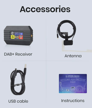DAB+ Radio Antenne met USB Adapter voor Auto Android Radio - Junsun Compatibel