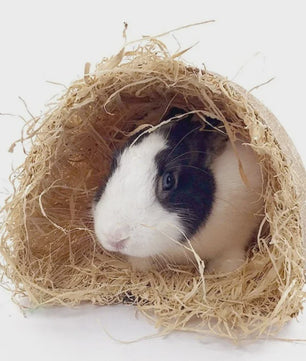 Natuurlijke Gras Tunnel Nest voor Konijnen, Cavia's & Chinchilla's - Speelgoed & Schuilplaats