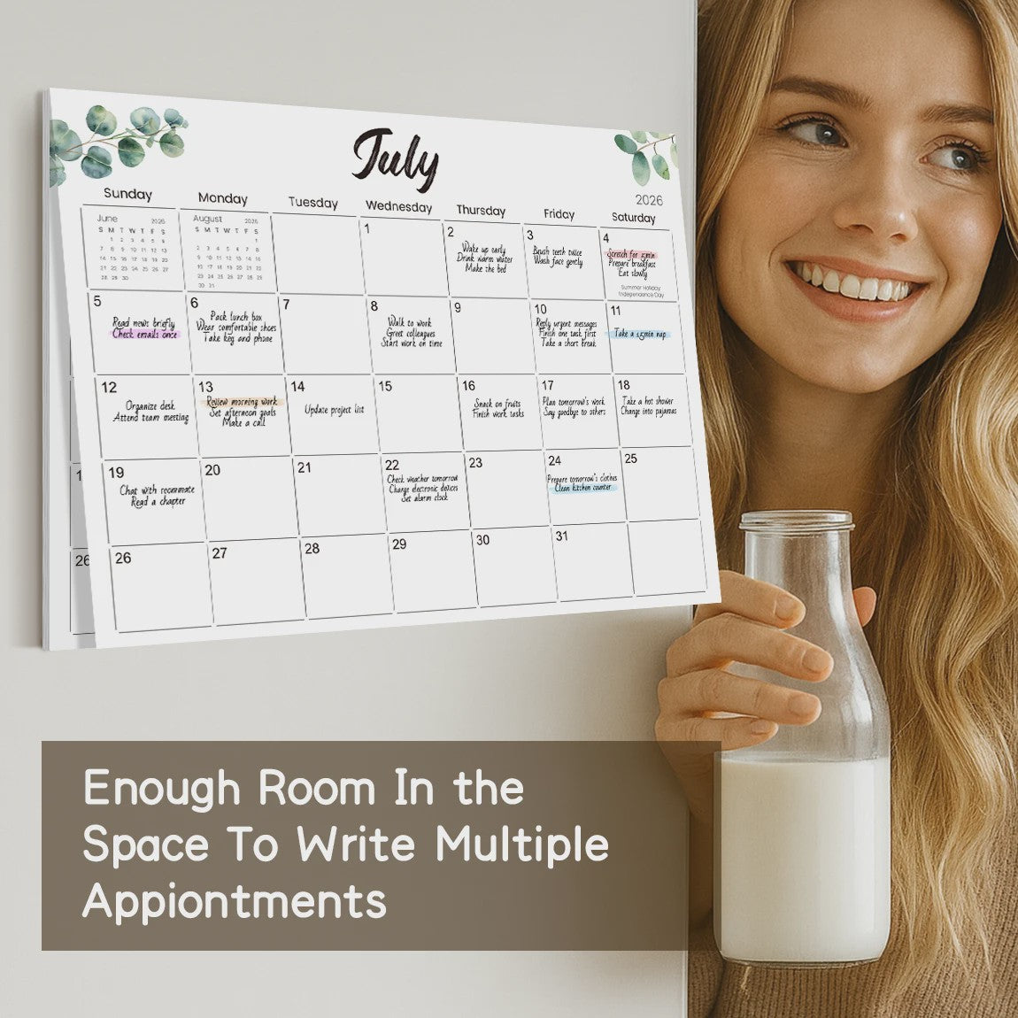 Magnetische Koelkast Kalender 2026-2027 | Maandplanner & Keuken Organizer