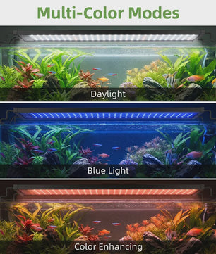 LED Aquarium Verlichting met Timer & Instelbare Helderheid - Full Spectrum, Verstelbaar