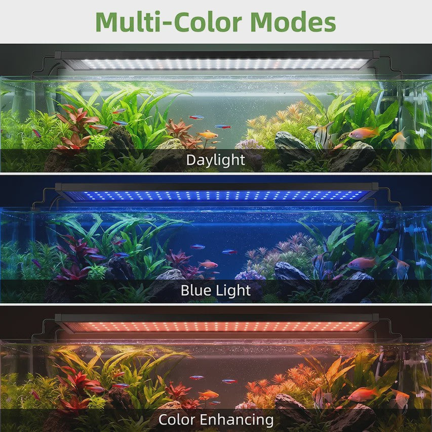 LED Aquarium Verlichting met Timer & Instelbare Helderheid - Full Spectrum, Verstelbaar