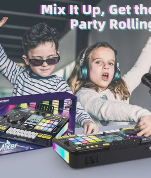Multifunctionele DJ Mixer Speelgoed voor Kinderen met Bluetooth, Microfoon en Lichteffecten