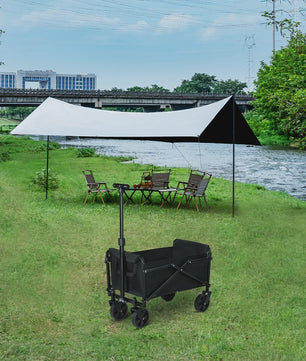Opvouwbare Transportkar voor Camping, Boodschappen & Strand - Robuust & Draagbaar