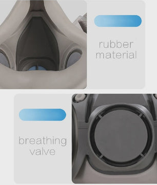 Half Gelaat Stofmasker Set met 503 Deeltjesfilters en Veiligheidsbril - Ideaal voor Industrie, Verfspuiten en Slijpen