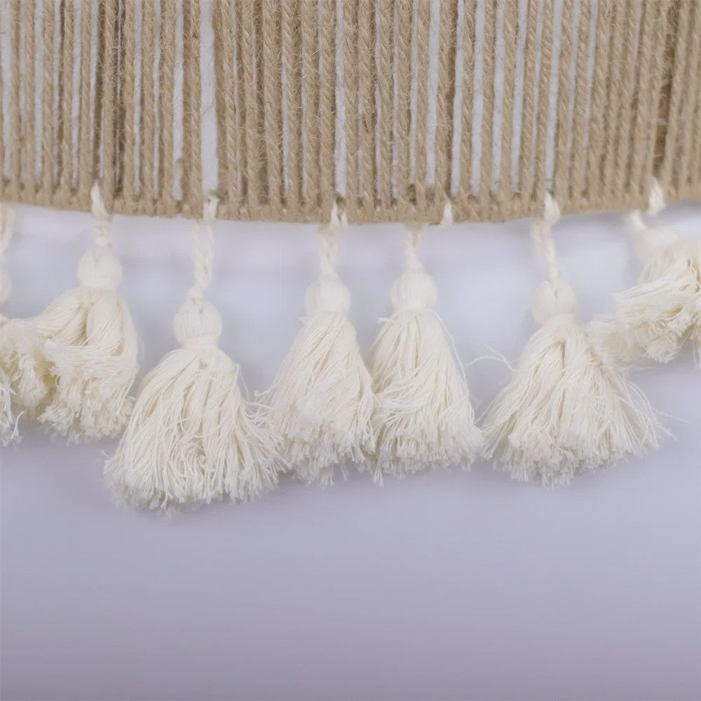 Handgemaakte Boho Hanglamp van Hennep Touw - 50cm - Scandinavische Stijl