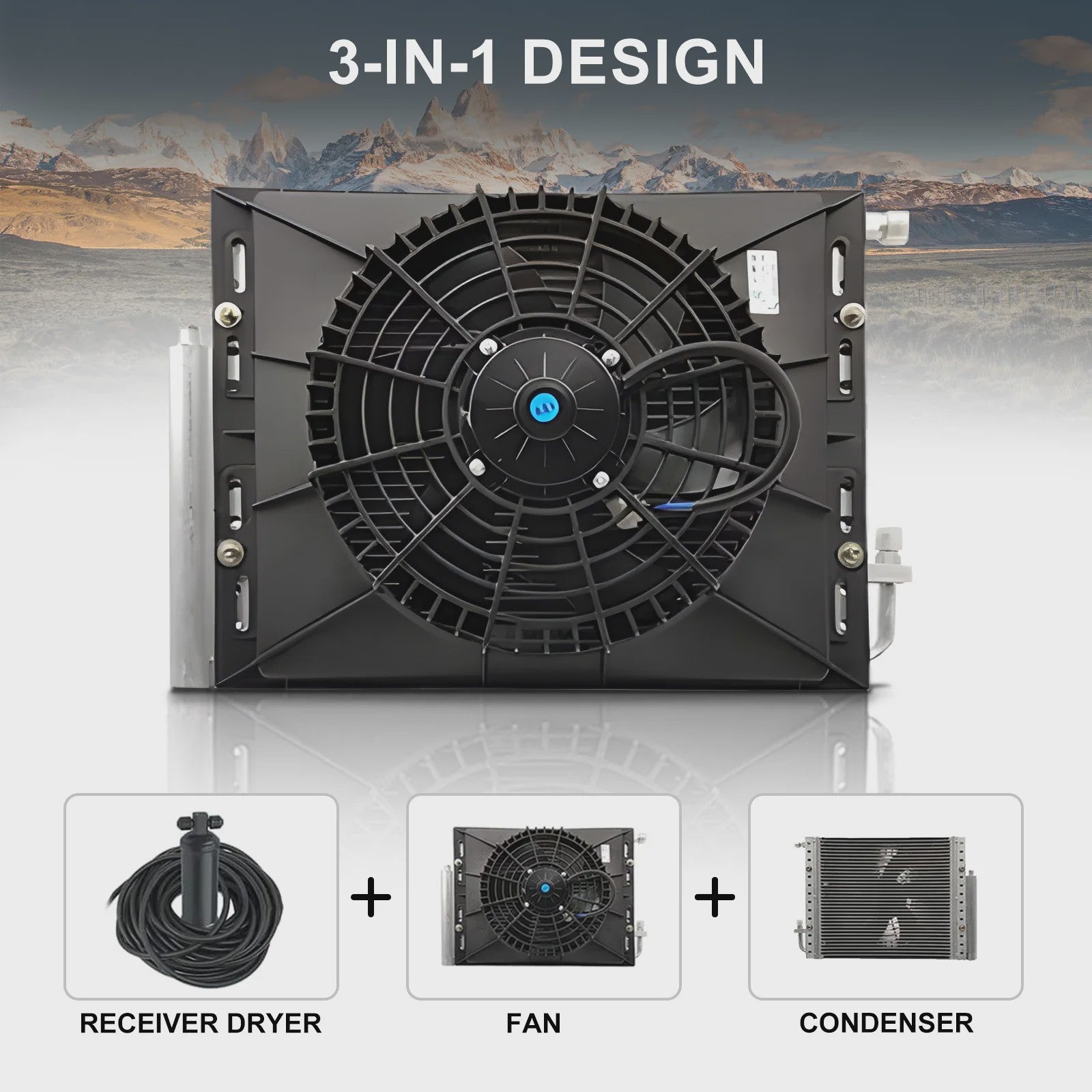Universele 12V Elektrische Airconditioner voor Auto, Vrachtwagen, Bus & Camper