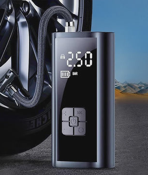 EAFC Draagbare Elektrische Fietspomp - Digitale Bandenpomp voor Auto, Fiets, Motor & Ballen