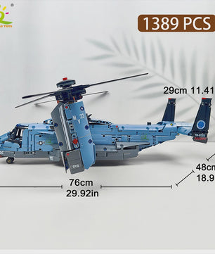 Bouwset V-22 Tiltrotor Vliegtuig & Helikopter - 1389 Stukjes Militair Model