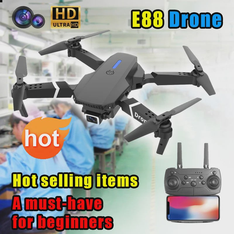 Opvouwbare FPV WiFi Drone met 4K Camera en Vliegstabilisatie - Perfect Cadeau