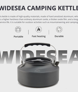 Widesea Camping Kookset Outdoor Potten & Pannen Set met Waterkoker & Bestek