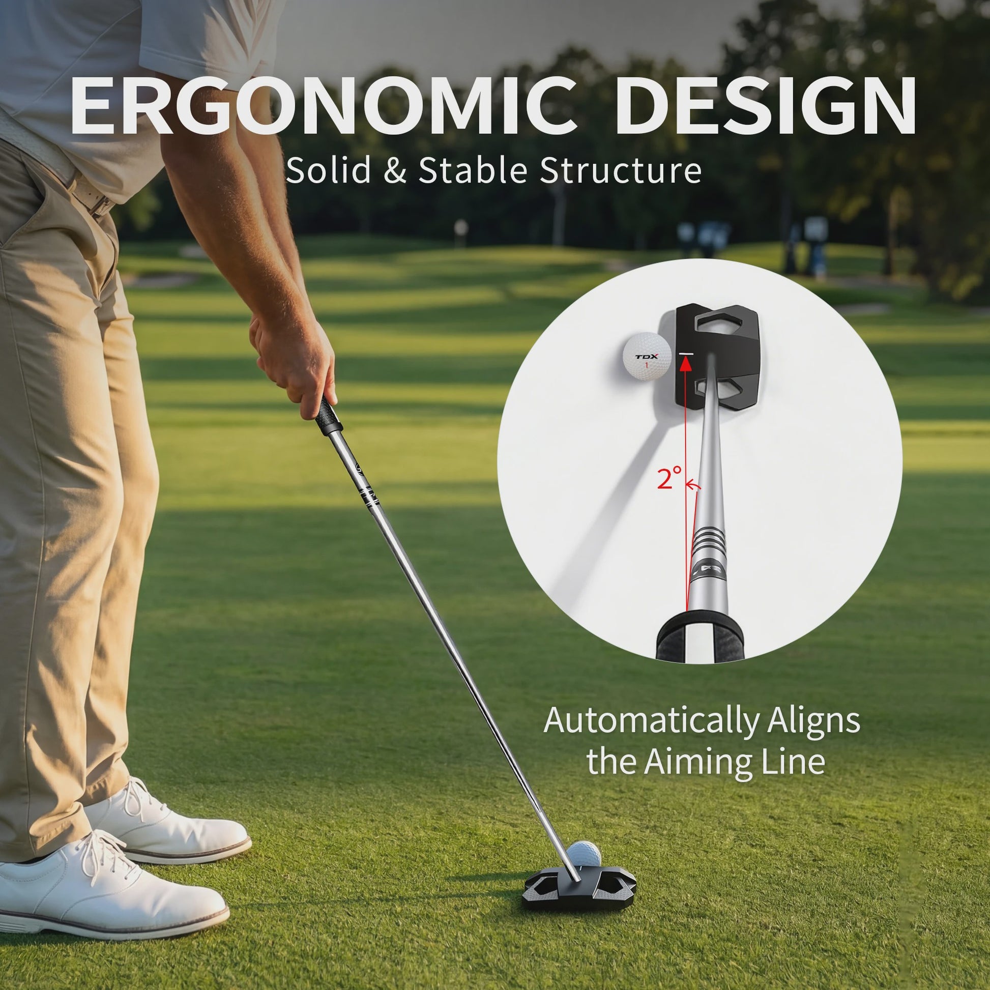TDX-TB09 Heren Golf Putter: Stabiel, Vergevingsgezind met Automatische Centrering