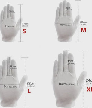12 Paar Witte Katoenen Handschoenen - Cosmetica, Handverzorging & Bescherming