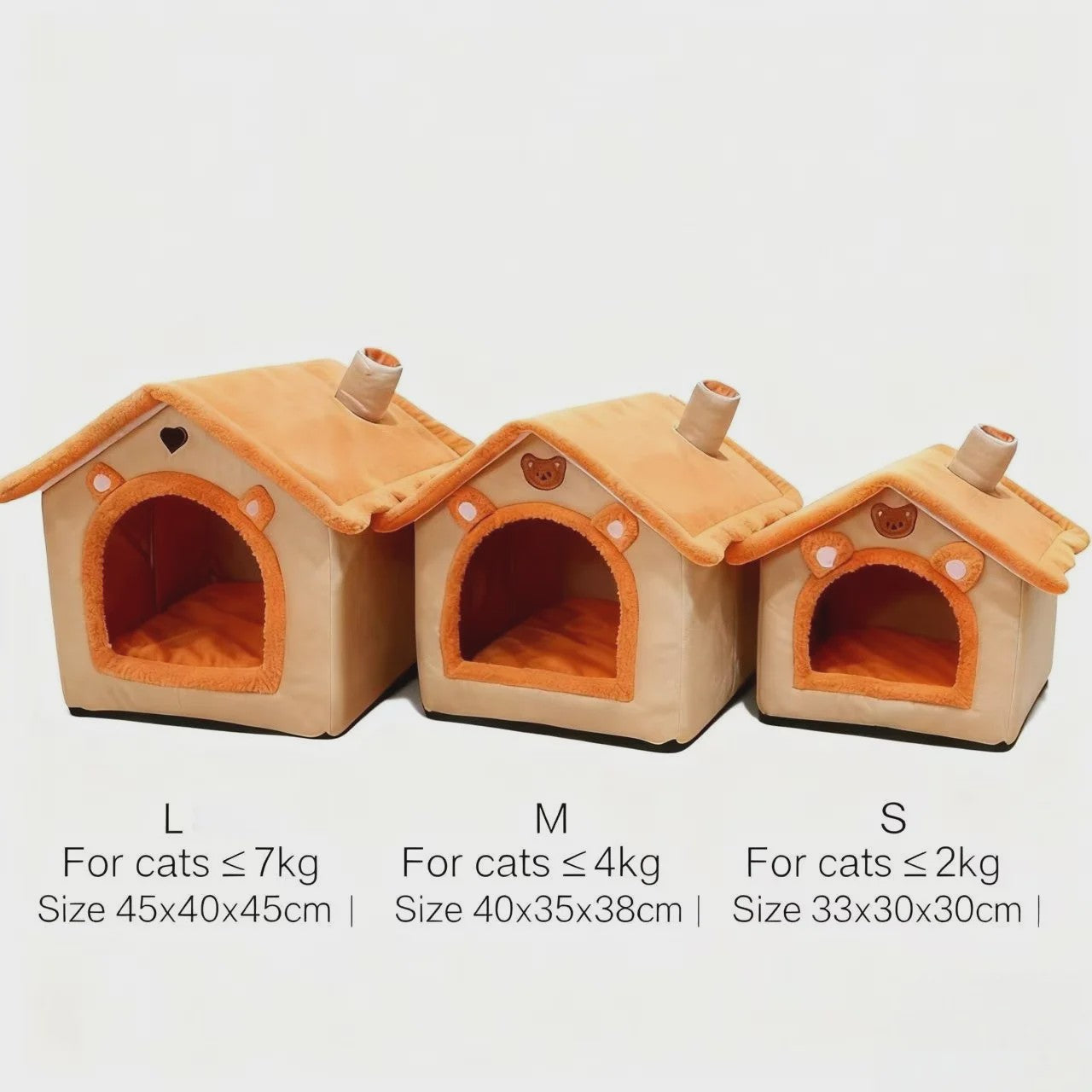 Knus Hondenhuisje & Kattenhuisje - Wasbaar & Verwijderbaar - Zacht Pluche voor Alle Seizoenen