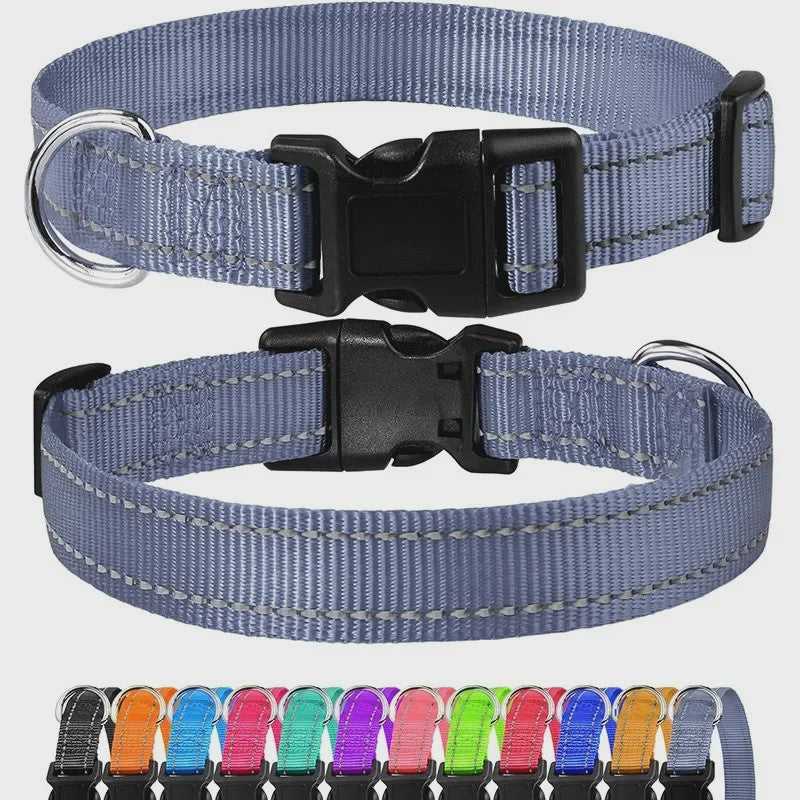 Reflecterende Hondenhalsband - Verstelbaar Nylon, Veilig en Duurzaam