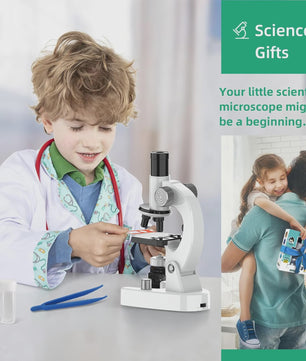 Krachtige 4800x HD Microscoop voor Studenten en Kinderen - Educatief Lab Geschenk