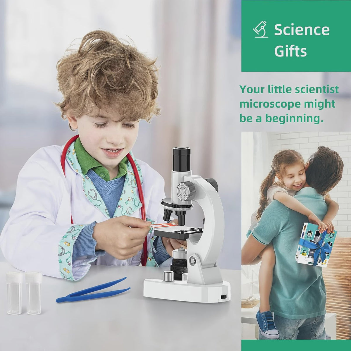 Krachtige 4800x HD Microscoop voor Studenten en Kinderen - Educatief Lab Geschenk