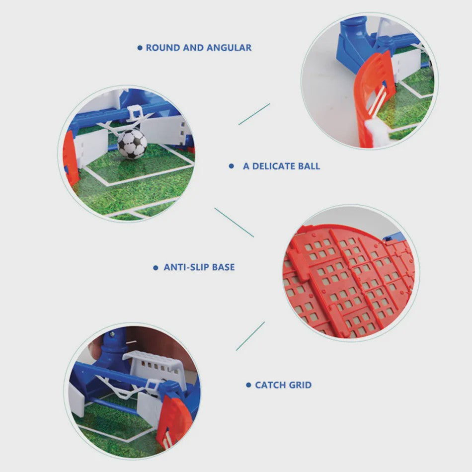 Mini Tafelvoetbal Spel - Compact Desktop Voetbal Spel voor Plezier Binnen