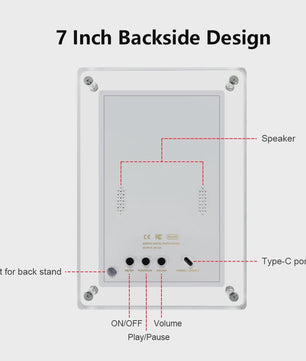 Digitale Fotolijst 5 & 7 Inch - Acryl, IPS Scherm, 4GB Geheugen, Oplaadbaar