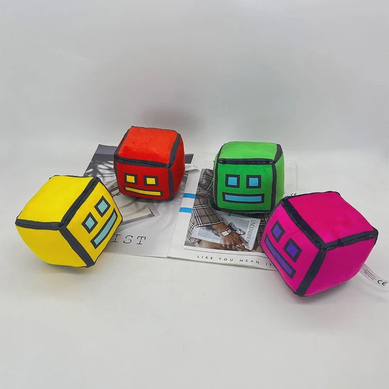 Geometry Dash Pluche Speelgoed - 12cm Zachte Knuffel Pop voor Kinderen & Fans