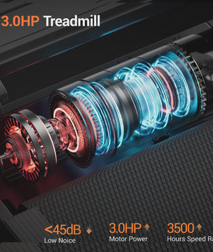 UMAY Loopband 3.0HP met 15% Hellingshoek, Opvouwbaar, 180kg Draagvermogen & LED Display - Ideaal voor Thuis Workout